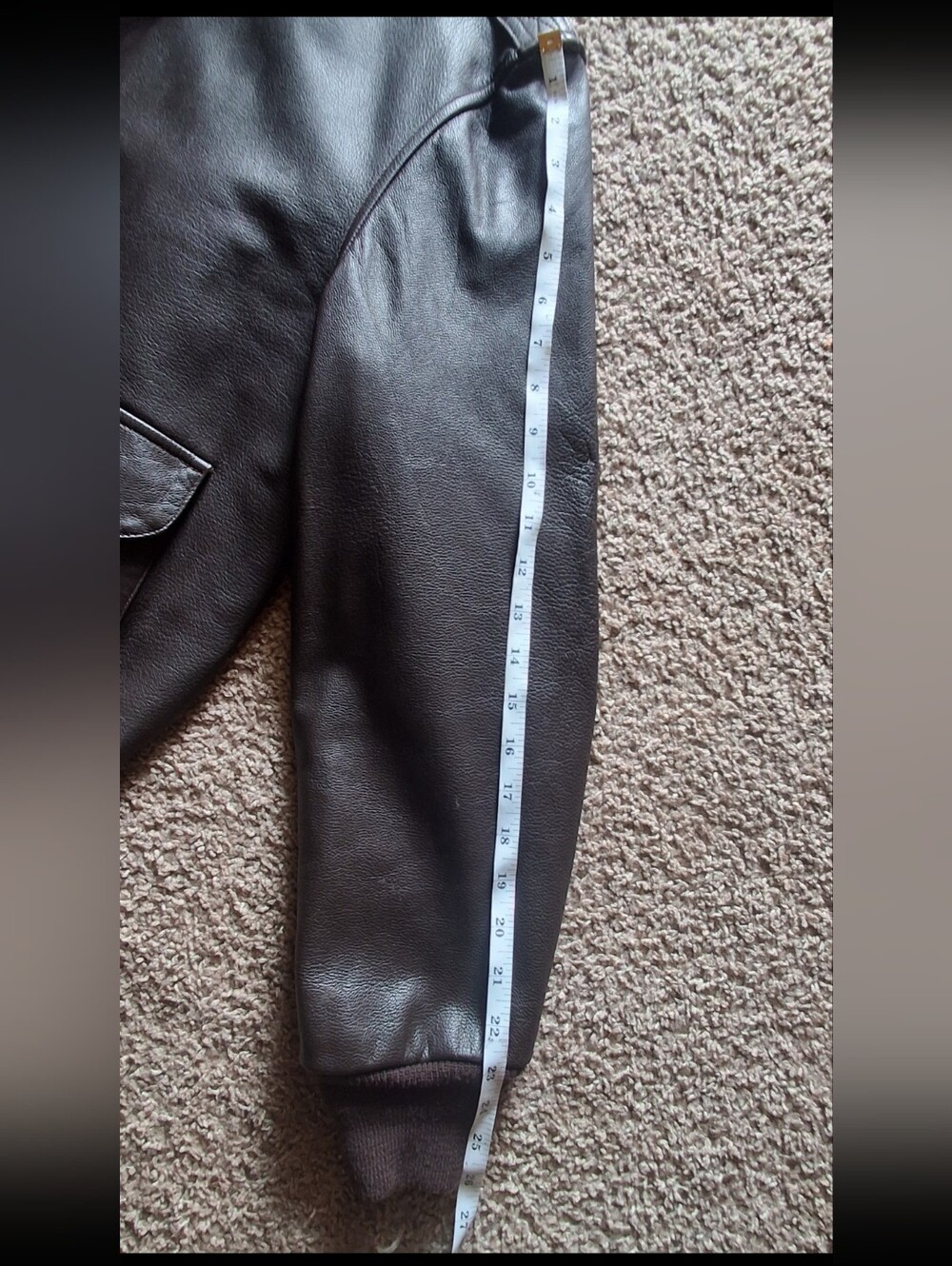 Vintage 90s Cooper Type A-2 Goatskin Leather NRA Flight Jacket Bomber-44 - Picture 7 of 16
